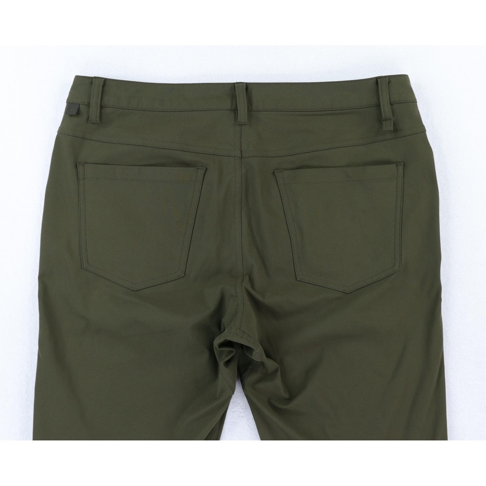Lululemon ABC Pant Slim *Warpstreme Men's 32x30 Green Comfort Stretch M5704S - Picture 4 of 11